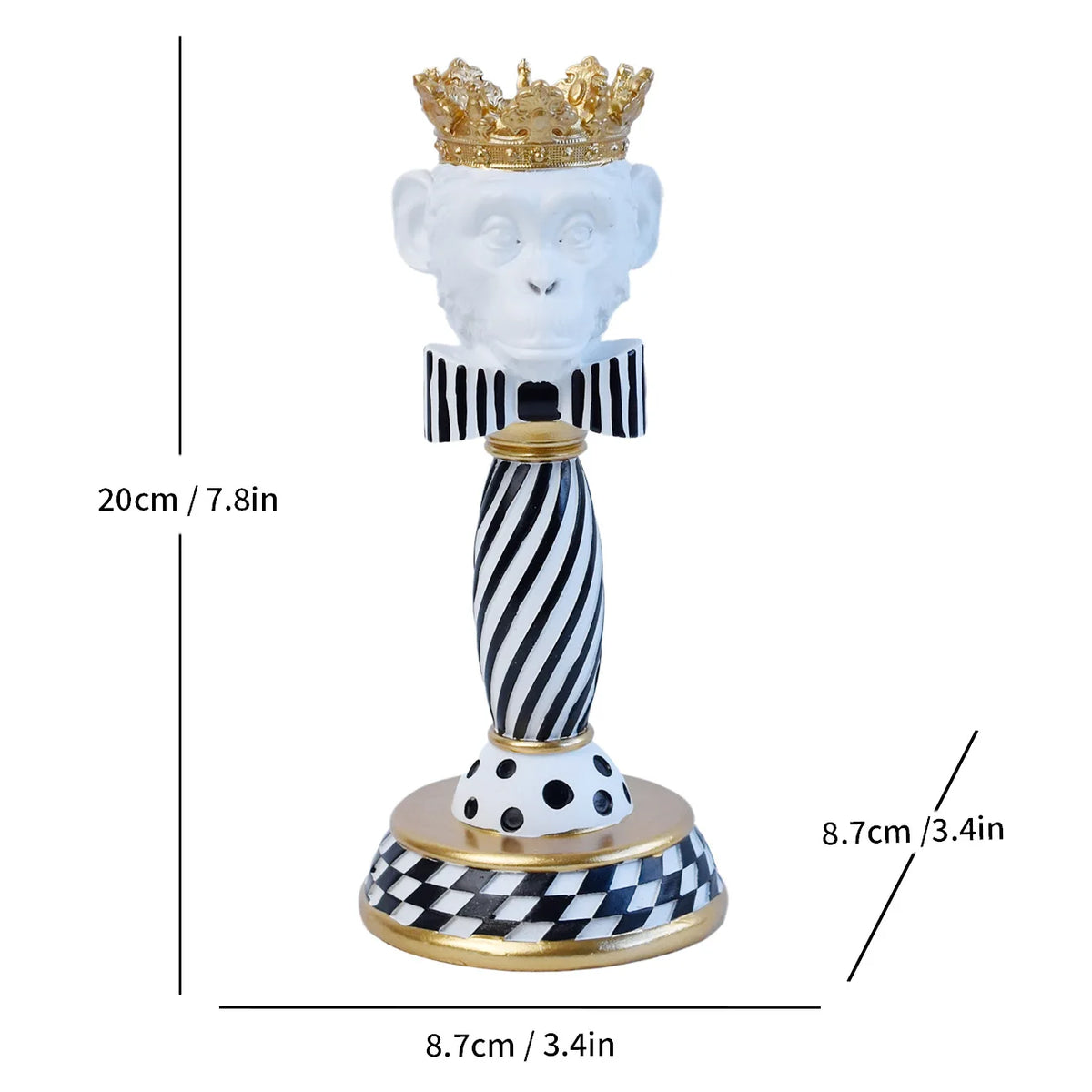 Kerzenständer aus Keramik mit Tierkopf-Figur - Scheinraum.de