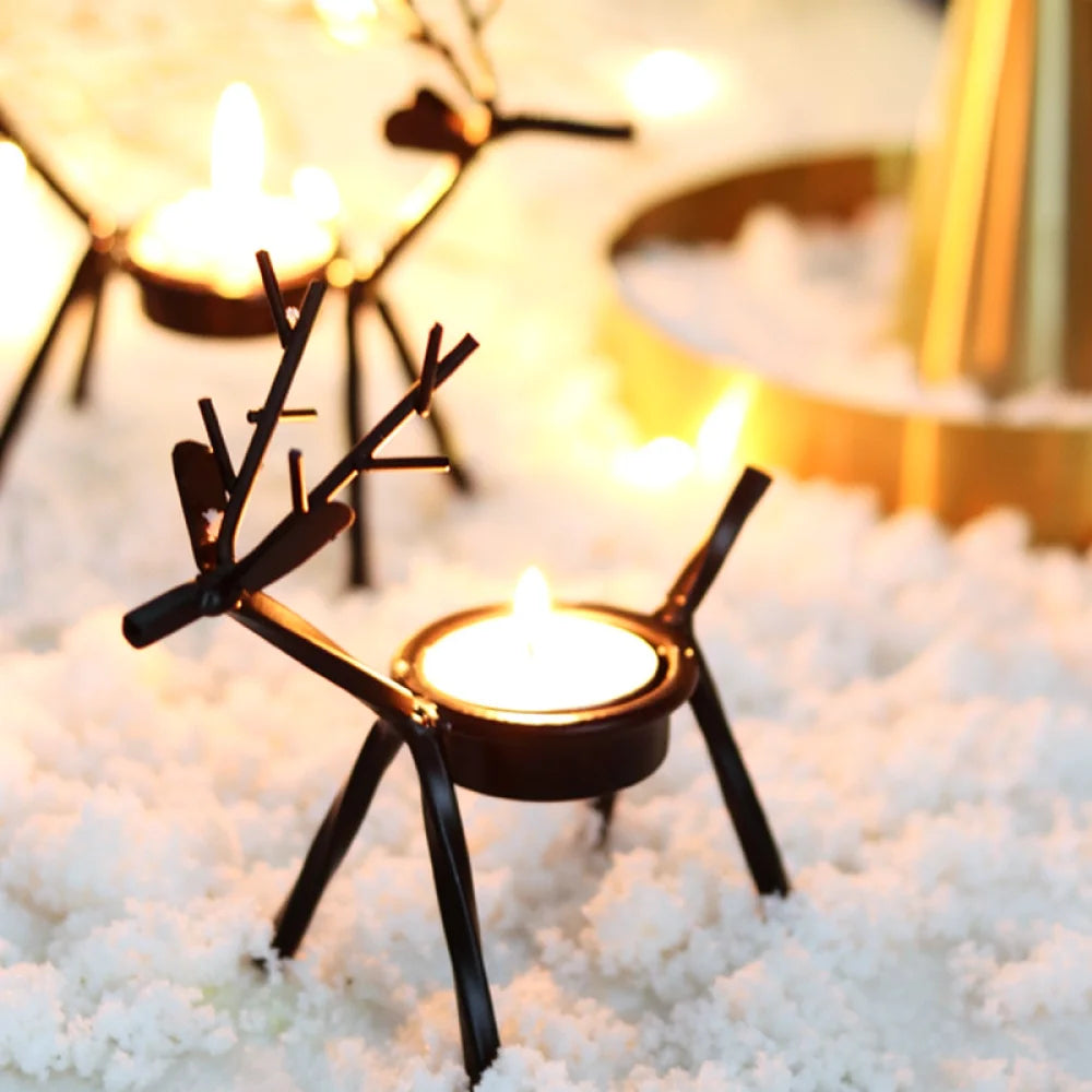 Hirschförmiger Kerzenständer aus Eisen - Scheinraum.de