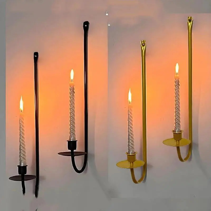 Metall-Kerzenhalter in L-Form im Retro-Farmhouse-Stil - Scheinraum.de