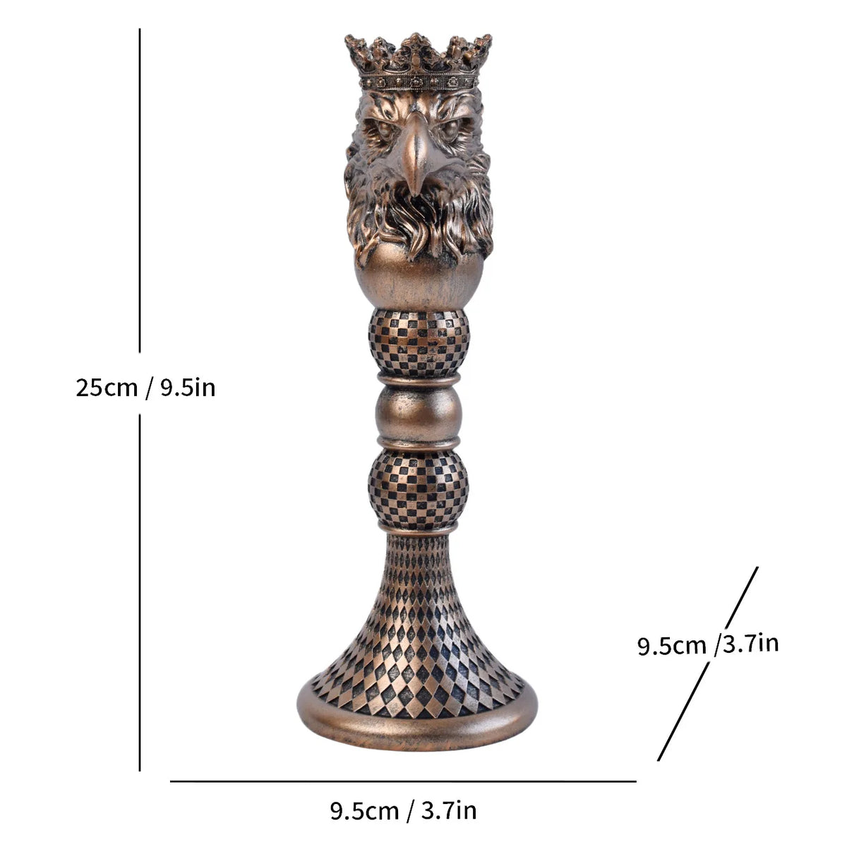Kerzenständer aus Keramik mit Tierkopf-Figur - Scheinraum.de