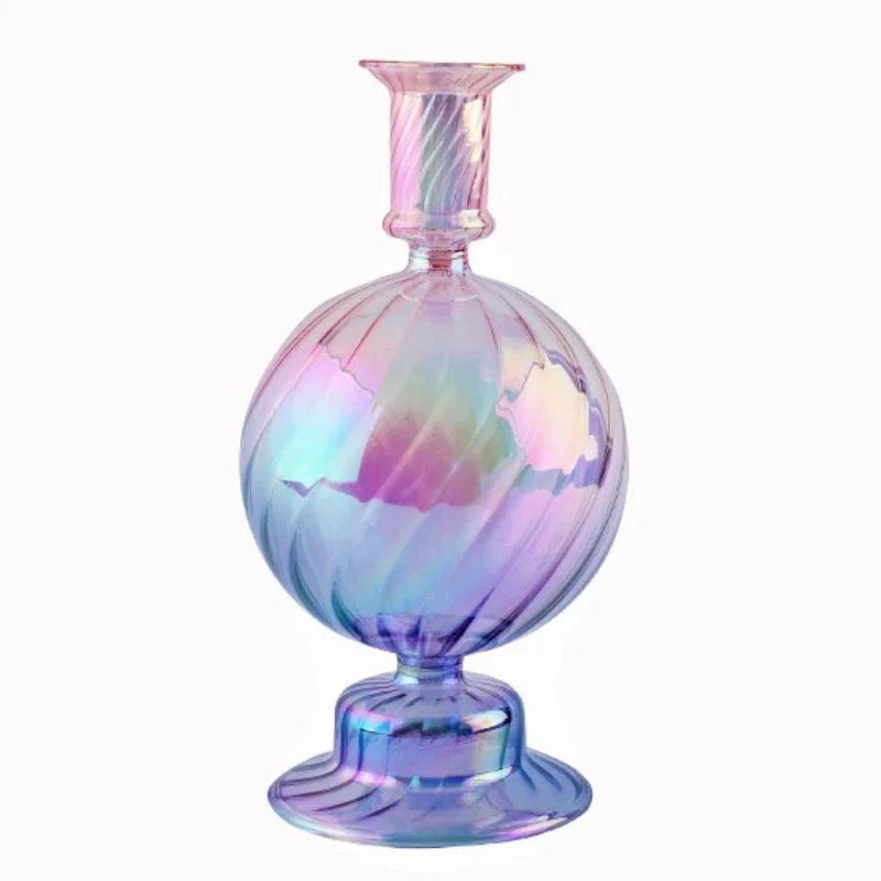 Retro-Kerzenhalter aus Glas für Stabkerzen - Scheinraum.de