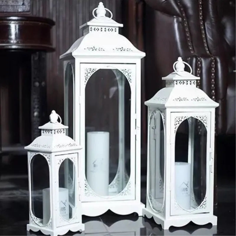 Windlicht aus Schmiedeeisen für große Teelichter - Scheinraum.de