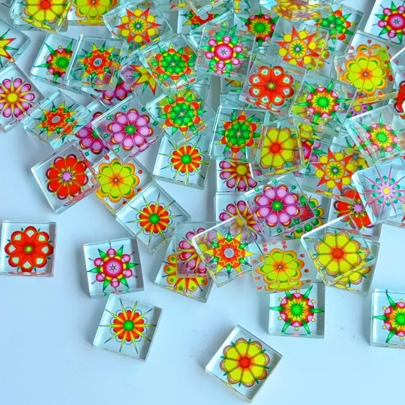 Bunte Mosaik-Glasstücke, 2,3 x 2,3 cm - Scheinraum.de