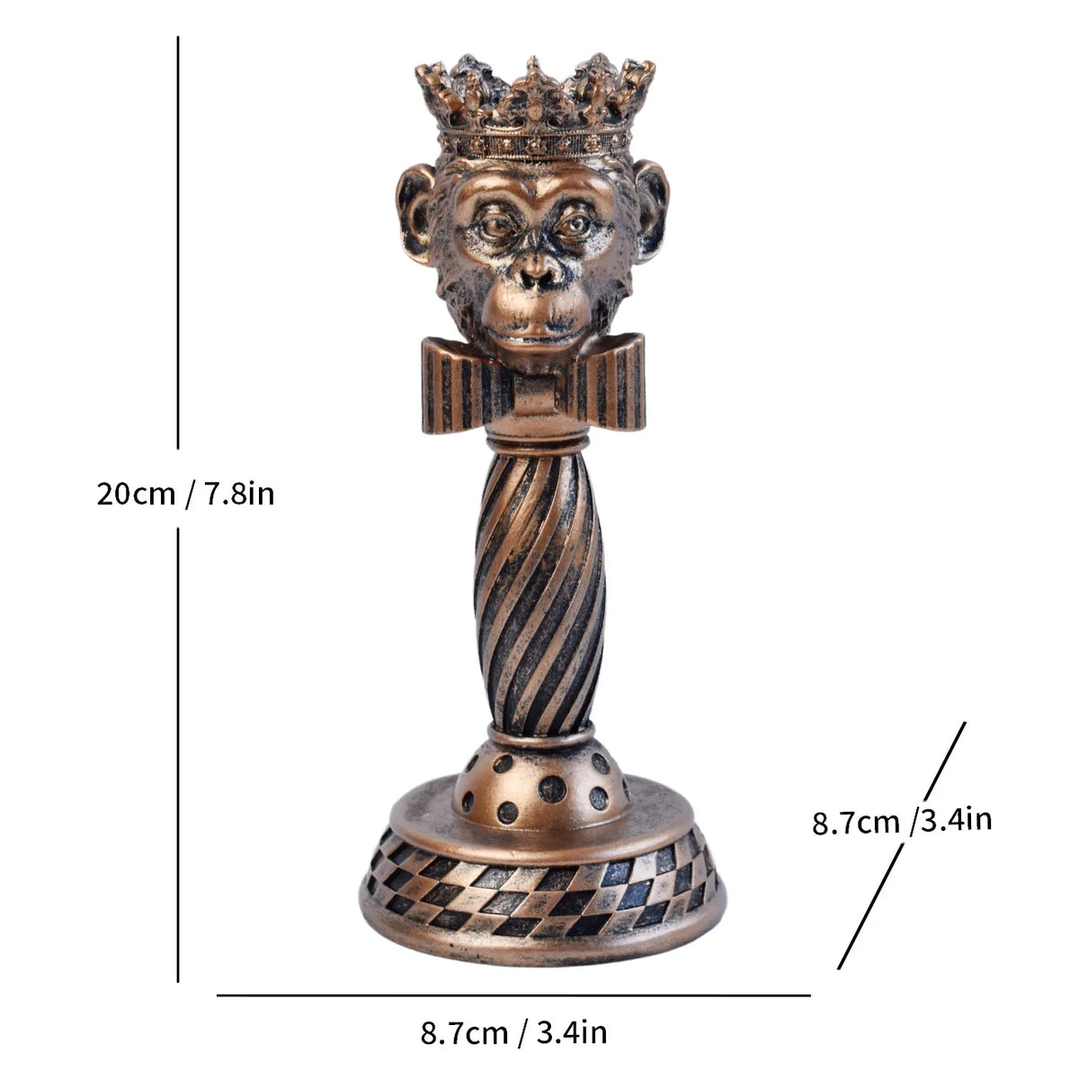 Kerzenständer aus Keramik mit Tierkopf-Figur - Scheinraum.de