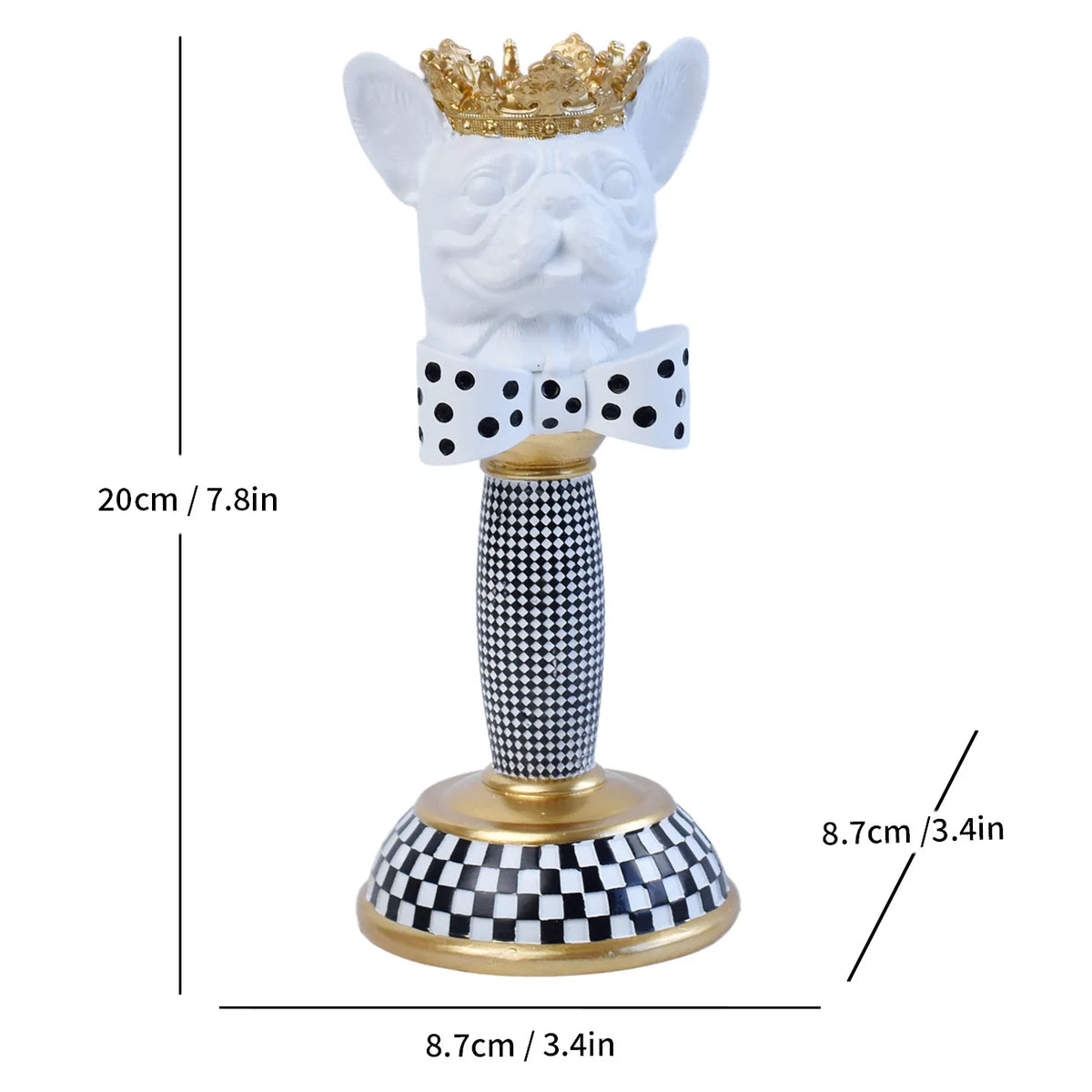 Kerzenständer aus Keramik mit Tierkopf-Figur - Scheinraum.de