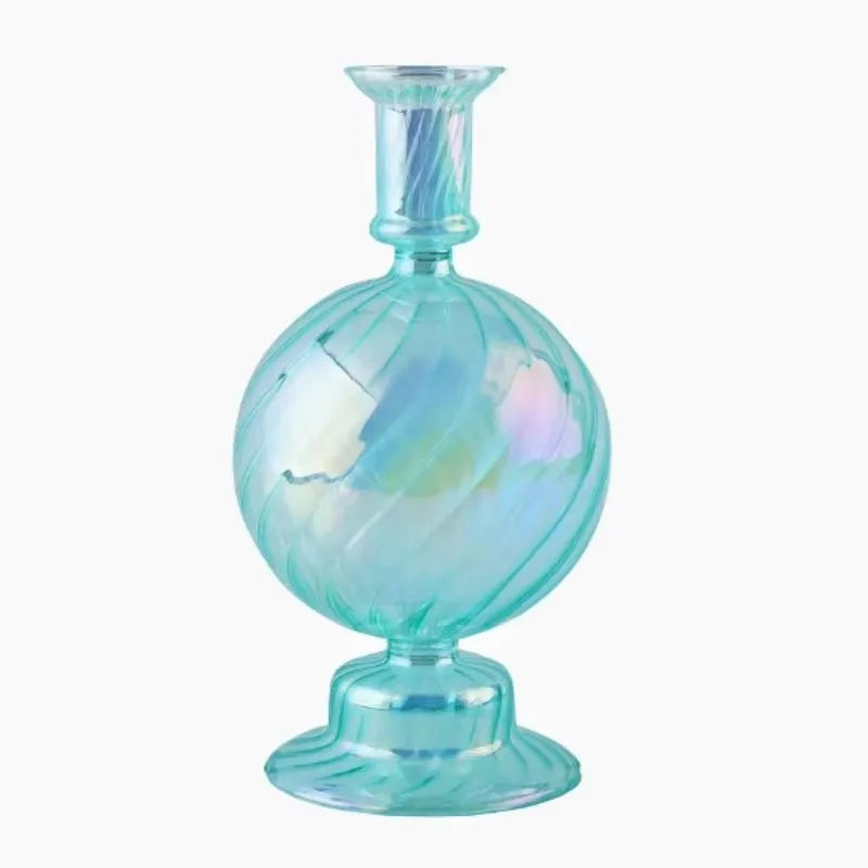 Retro-Kerzenhalter aus Glas für Stabkerzen - Scheinraum.de