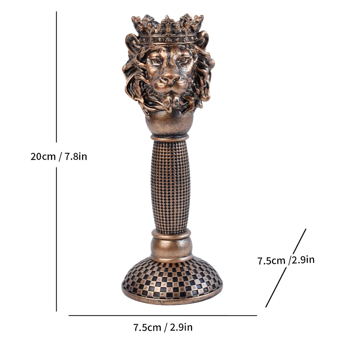Kerzenständer aus Keramik mit Tierkopf-Figur - Scheinraum.de