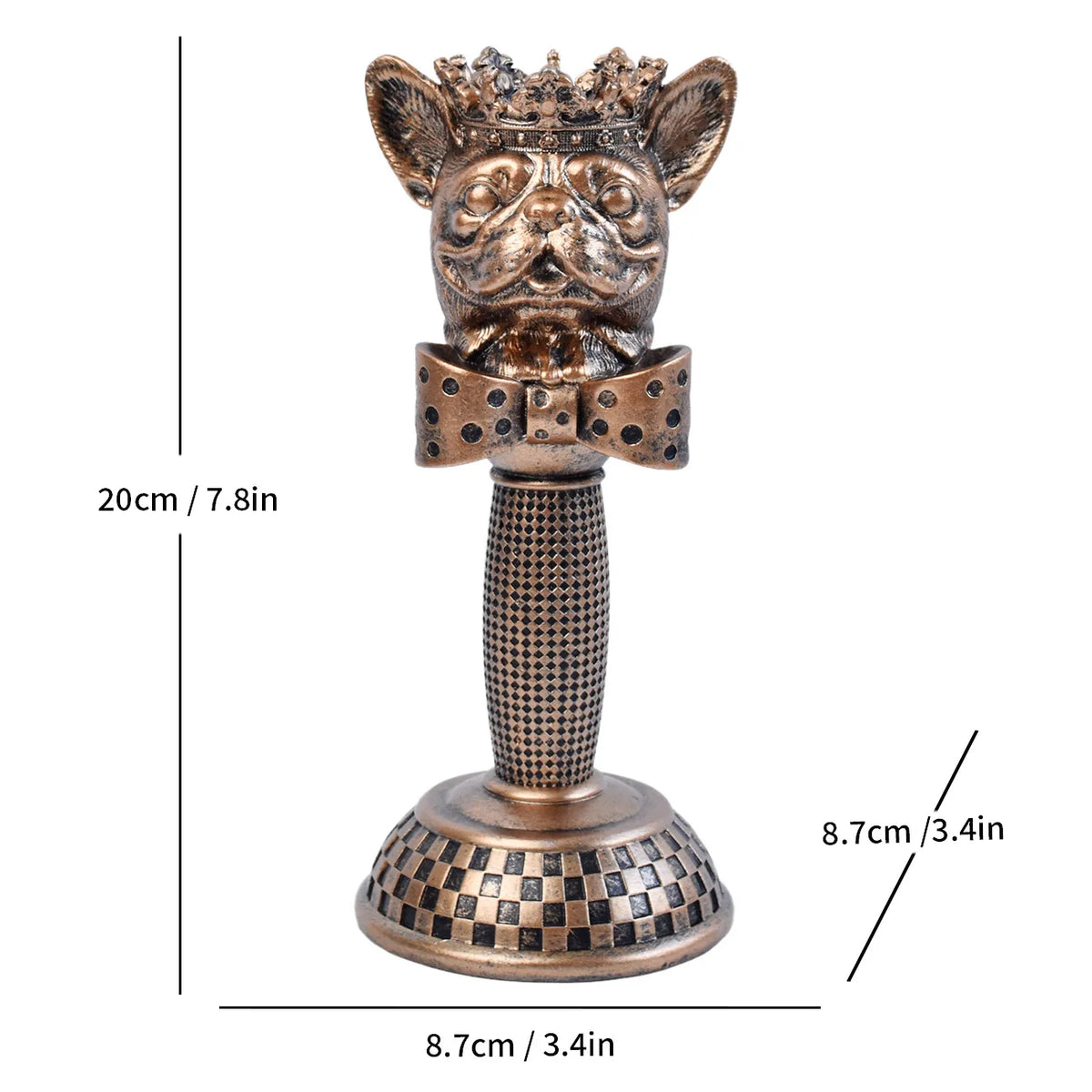 Kerzenständer aus Keramik mit Tierkopf-Figur - Scheinraum.de