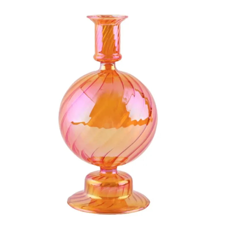 Retro-Kerzenhalter aus Glas für Stabkerzen - Scheinraum.de