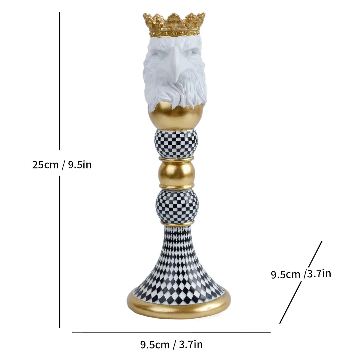 Kerzenständer aus Keramik mit Tierkopf-Figur - Scheinraum.de