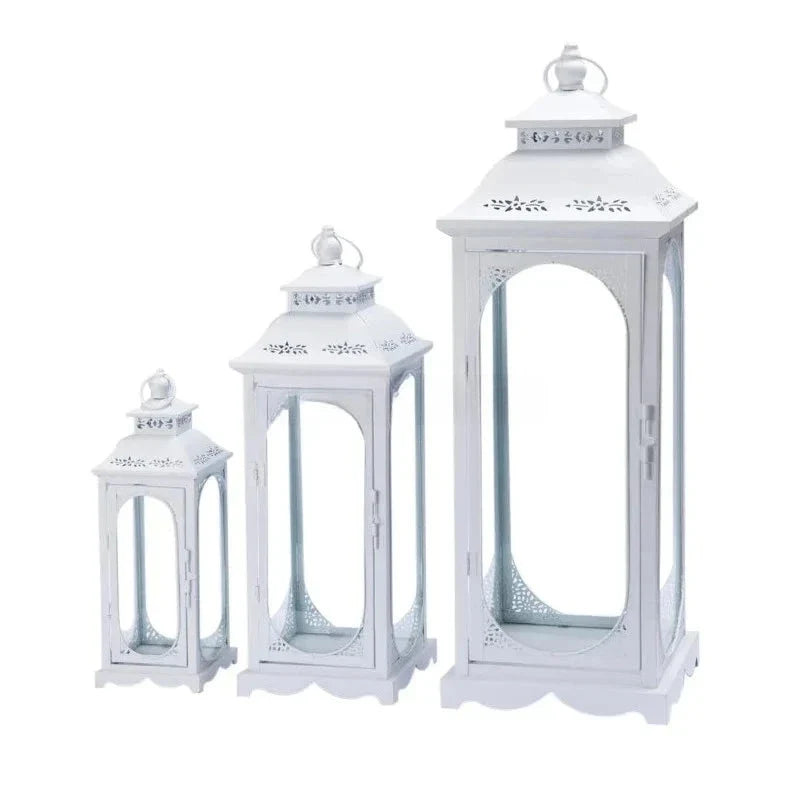Vintage Gothic Windlicht-Laterne aus Edelstahl - Scheinraum.de
